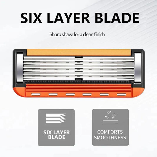 48-Piece Men's Razor Blade Replacement Set with Free Handle